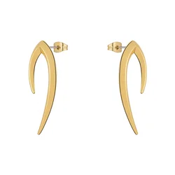 Original Design 18K Gold Plated Brass Jewelry In Ear Stud For Women Gold Color Blade Piercing Pendientes Punk Earrings E221437