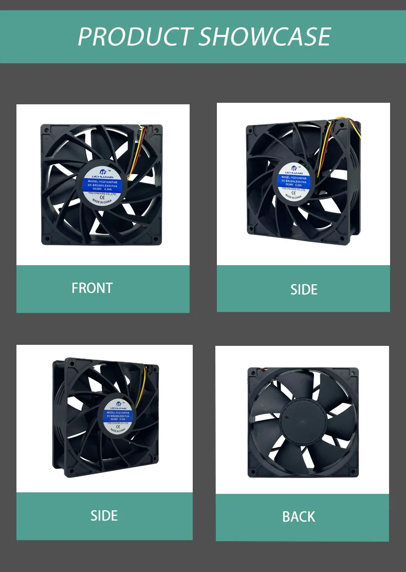 Fan, 140mm, 24V, 48V, 14038 - detail 8
