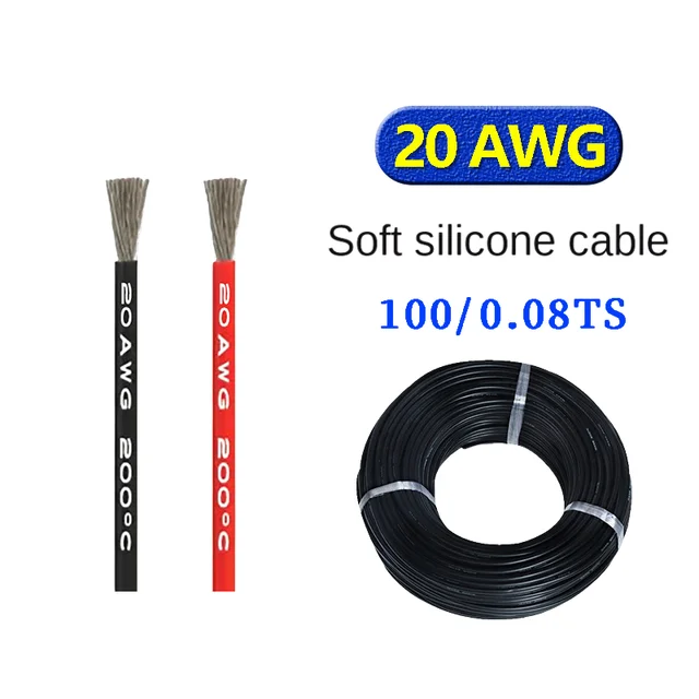 20AWG High Temperature Resistant  Cable Copper Conductor Rubber Industrial Use Power Cables