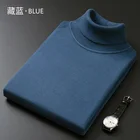 Knitted Sweaters Men Fashionable Warm Turtleneck Cotton Knitted Sweaters Men
