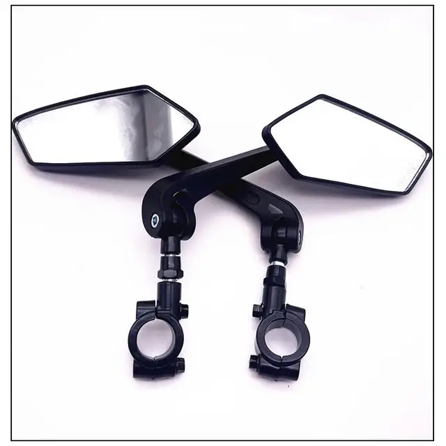 Bicycle Accessories Adjustable Rear View Mirror 360 Degree Rotate Handlebar Aluminum Alloy Rearview Mirror for Mountain Bike