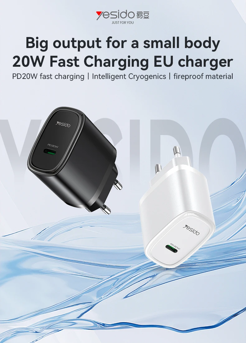 For 20W PD Fast Charging Laptop Charger-Compact Design with IP EU Plug
