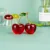 figurine crystal cherry fruit desktop decoration giftware for