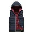 Vest Custom Winter Windproof Hoodie Puffer Vest Multi Color Customization Puffer Jacket Vest Men
