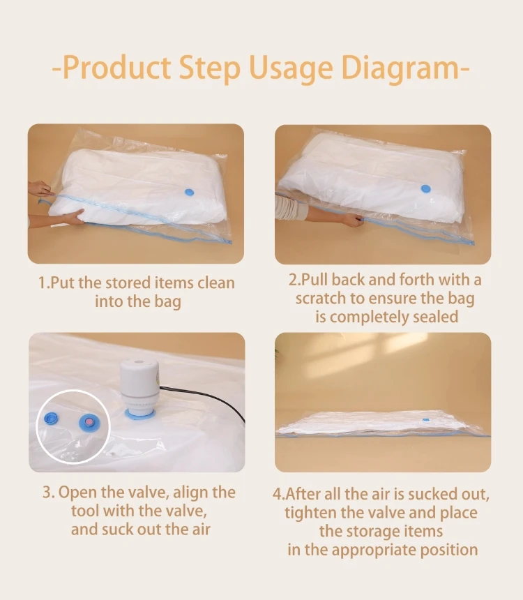 Sanyuan Giant Vacuum Storage Bag Strong Load-Bearing Capacity Long Sealing Duration Pa Pe Material for Home Travel Storage.