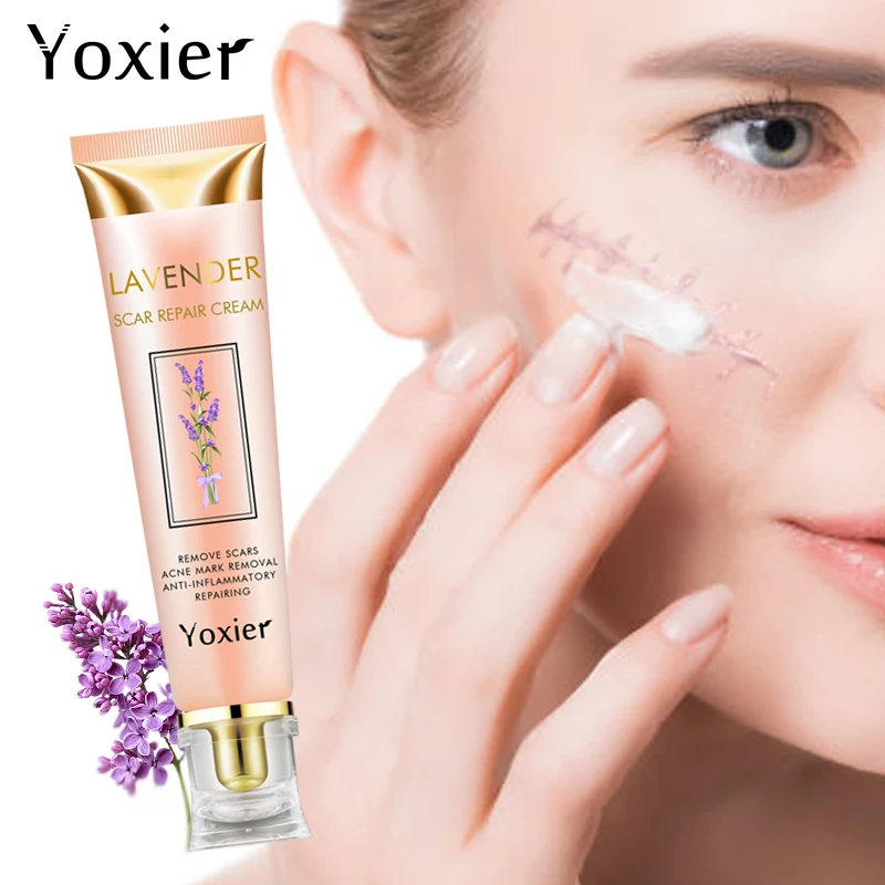 Yoxier Lavender Scar Repair Cream Repairing Removing Burn Scars Promote