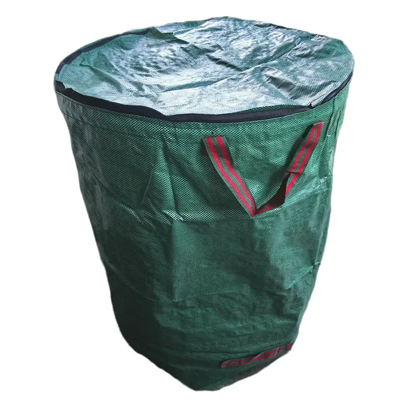 Horior 30 Gallon Garden Bag HardShell Bottom Reusable Leaf Bag Heavy Duty Gardening Container Reusable Trash Can for Yard 30 Gallon 