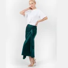 Skirts Skirts Women Amazon Spring Casual Elastic High Waist Side Sash Solid Color Midi Elegant Skirts For Woman