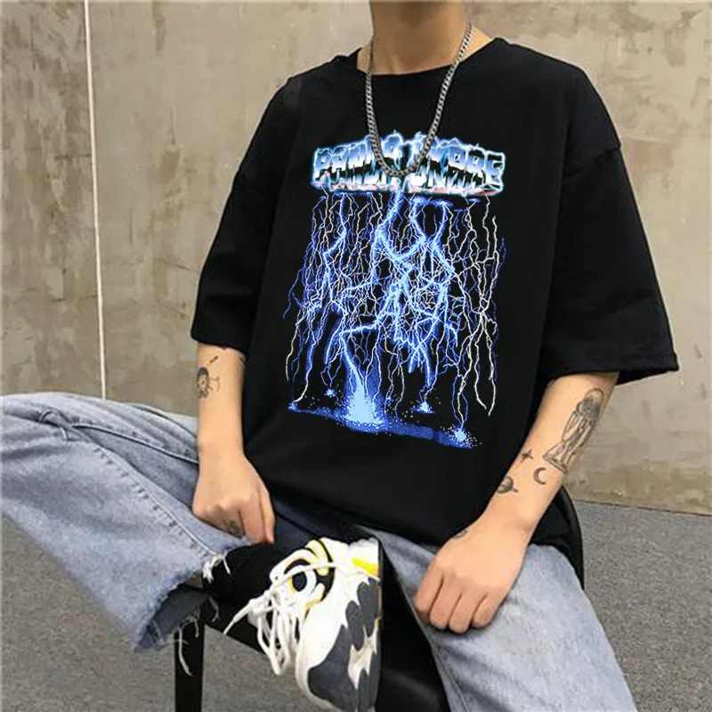 Men Hip Hop T Shirts Streetwear 
