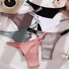 G-string Cotton Panties Women's Sexy Underwear Thong Solid Color Panty Lingerie M L XL Design