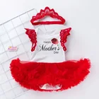 Baby Party Dress Summer New Design Mother's Day Mesh Baby Girl Sleeveless Clothes Party Dress Romper
