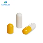 White Gold CapsulCN HPMC White And Orange Gold Clear Orange Light Orange Hpmc Size 2 Vegetarian Capsules Empty Capsules