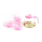 Tea Pot Tea Pot Set 2021 Chinese Cheap Teapot Set 5 Pieces Glass Tea Pot And Tea Cups Sets