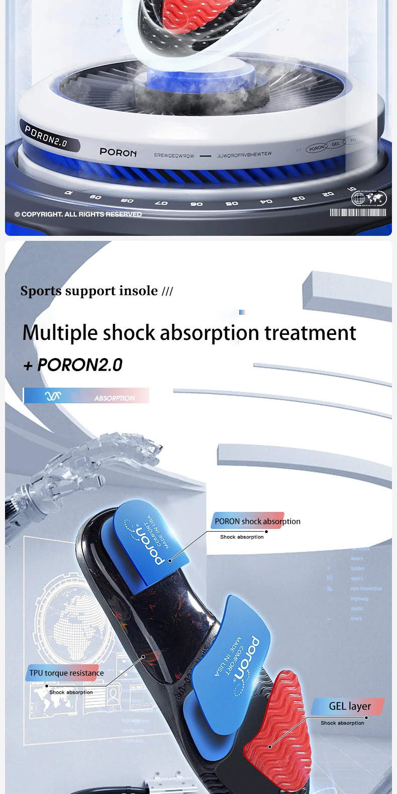 Custom Arch Support Sports Insoles Shock Absorbing Custom Arch Support Sports Insoles Shock Absorbing
