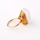 Rings Stones 2021 Summer New Jewelry Rings Women Irregular Natural Stones Rings