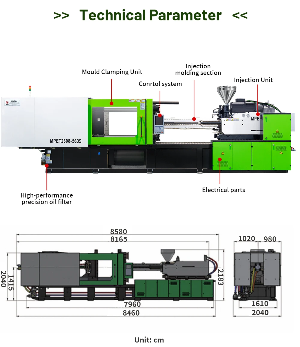 Factory Latest 560 Ton Earphone Injection Molding Machine Full Electric Injection Molding Machine PVC factory