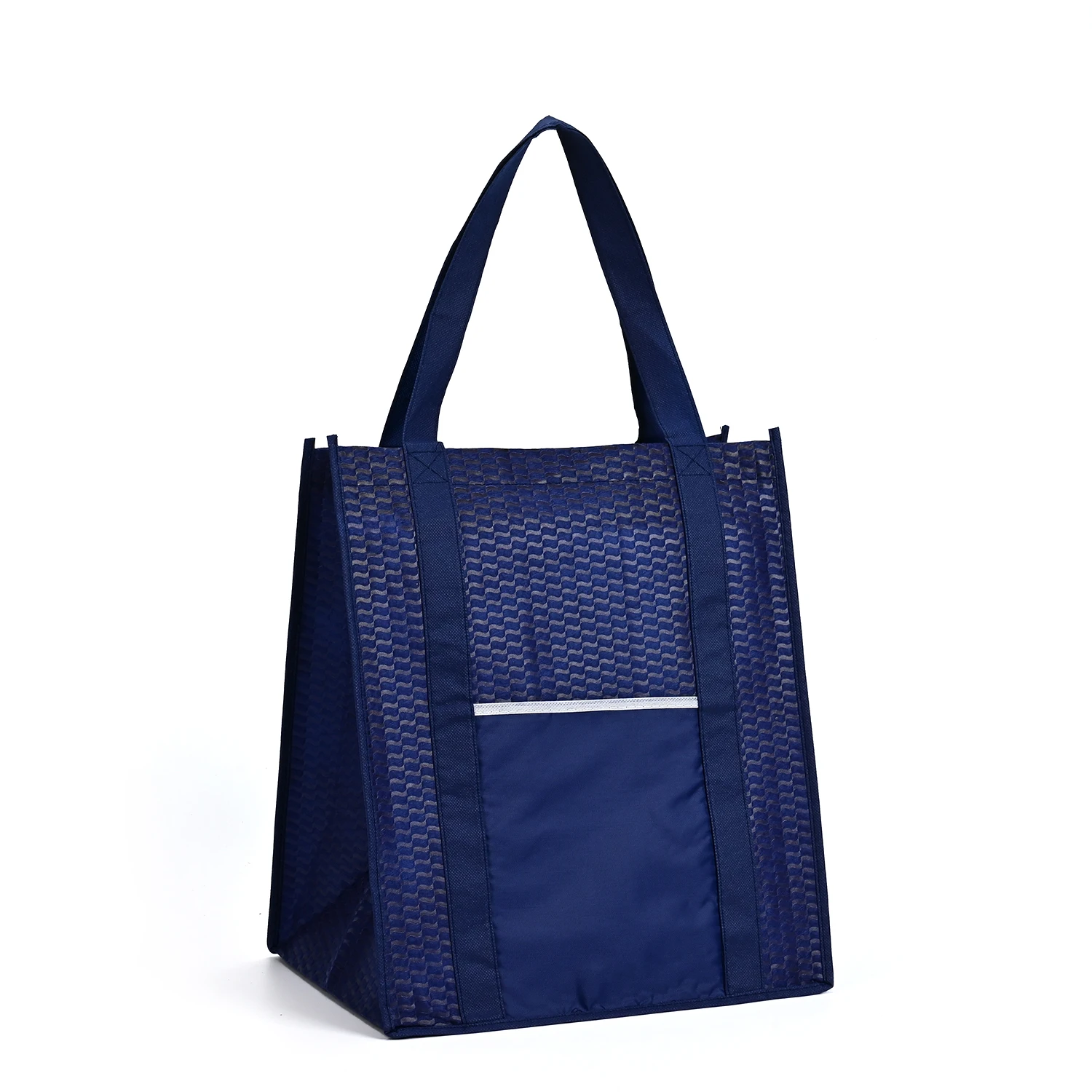 Custom Sublimation Printed Eco-Friendly Reusable Shopping Bags Large Medium Non-Woven Laminated Letter Pattern for Grocery Food manufacture