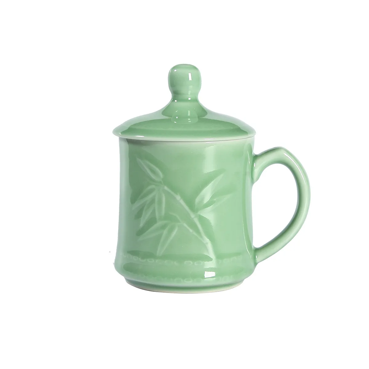 product longquan celadon traditional teacup with handle water customized drinking tea cup for hotel office home use-9