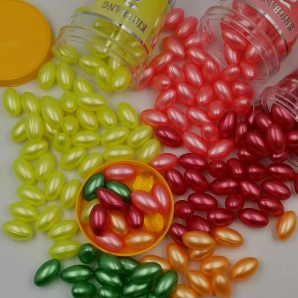 60pcs Natural Argan Oil Capsule Soft Gel Hair Care Growth Oil Serum