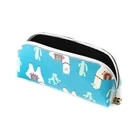 Soft School Bag Soft Pu School Color Pencil Zipper Bag For Kids