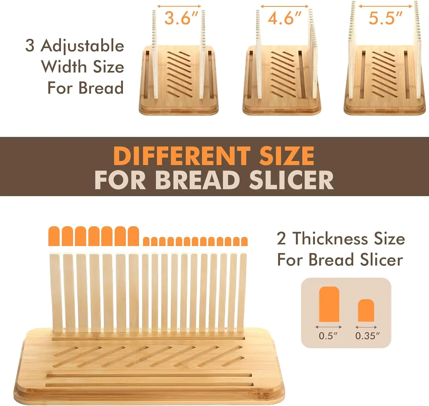 product bread slicer box black bamboo metal kitchen counter top 3 in 1 multi function storage container loaf slicing tray-2