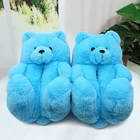 Bear Slippers Women Winter Bear Slippers Indoor Teddy Bear Slippers For Women
