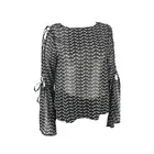 Blouses Fashionable Long Sleeve Lace Decoration Gray Blouse Tops 2020 100% Polyester