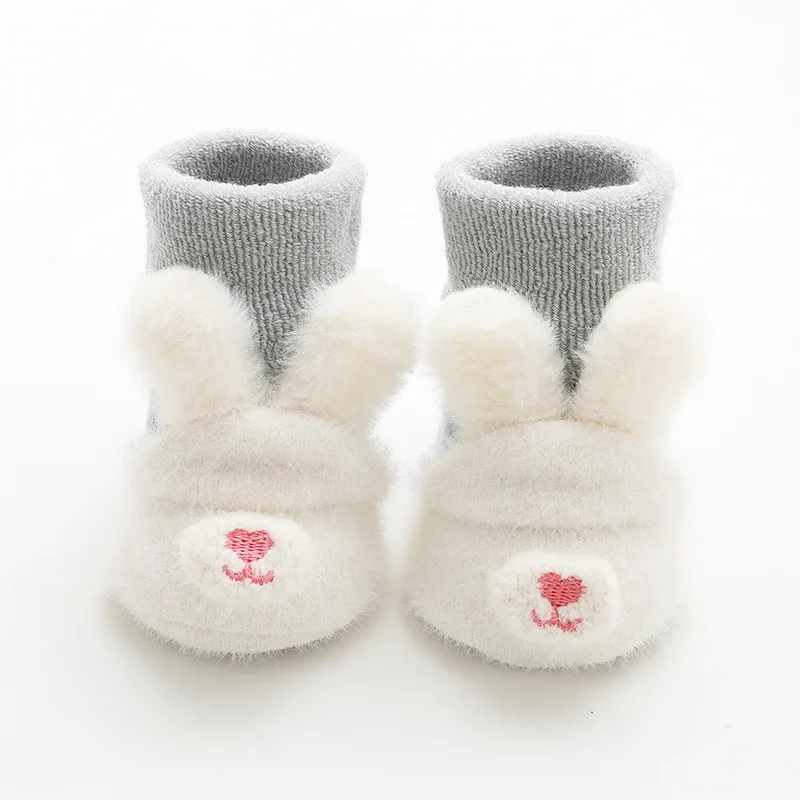 Early education step floor socks, tube socks, non-slip baby shoes and socks, autumn and winter thickened children's socks