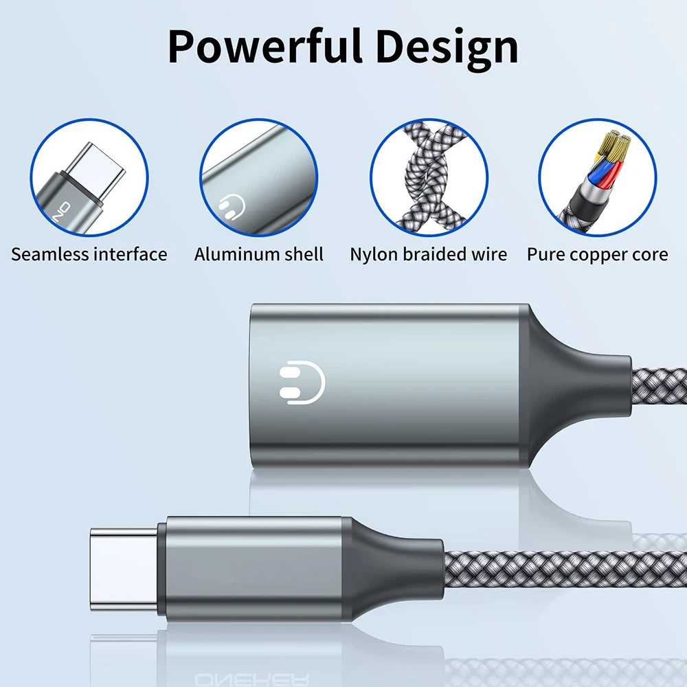 Usb C To Lightning Audio Adapter Cable Usb Type C Male To Lightning