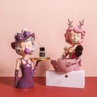 Decor Table Nordic Home Decor Desktop Dressing Table Decoration Resin Girl Decorative Tray