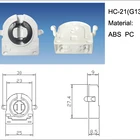 Holder G13 Lamp Holder HC-6 G13 Lamp Accessories Plastic Lights Lamp Holder For Tube Holder
