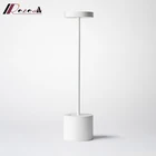 Table Lamp Battery Led Table Lamp Aluminum Modern Restaurant Hotel Rechargeable Led Table Lamp With Battery