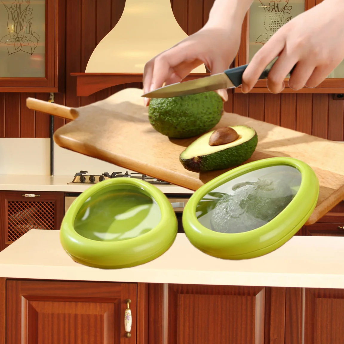 Fruit Vegetable Fresh-keeping Cover Avocado Food Storage Box Fruit Preservation Seal Cover Kitchen Tools Kitchen Accessories