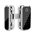 Glass Lock Fingerprint Glass Lock Wifi Ttlock App BLE Biometric Fingerprint Glass Door Lock For Office
