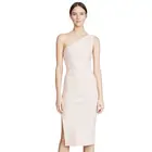 Solid Women Midi Dress No Shoulder Dresses Asymmetrical Design 1 Shoulder Fashion Elegant Evening Prom Dress