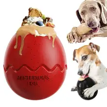 Unique Dinosaur Egg Shape Pet Toys For Animals Teeth Cleaning Fillable Slow Feeder Pet Dog Chew Toy
