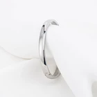 Oval Glossy Bangle Titanium Steel Color Preserving Gold Silver Bracelet Oval Arc Korean Bracelet