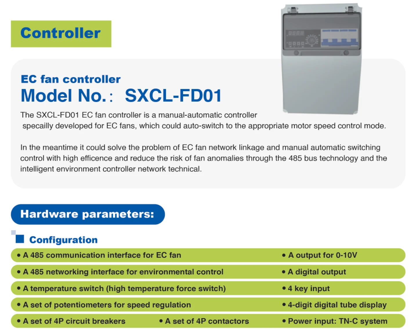 Ec Motors, MAINTEX, SXCL-FD01 - detail 2