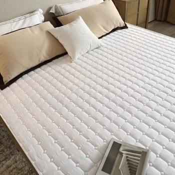 Hotel mattress thin anti-slip dirty protection pad white pure cotton home hotels can be used wholesale