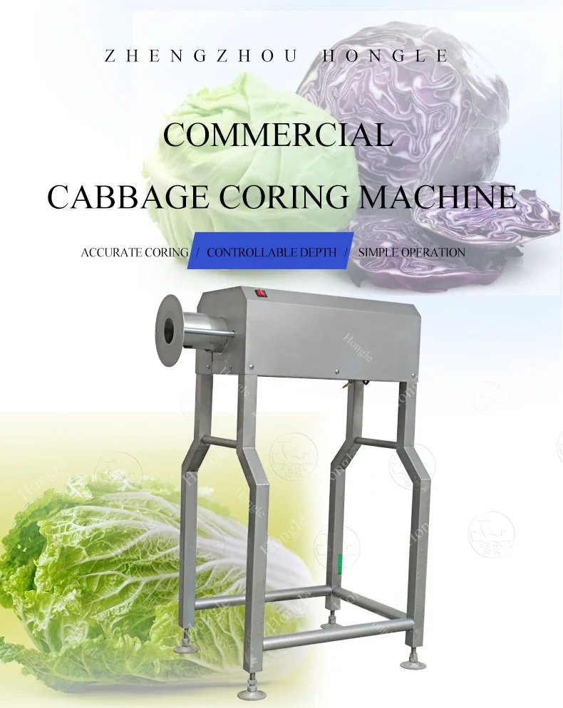 Wholesale Automatic Stainless Steel Vegetable Coring Machine for Cabbage, Broccoli, and Pepper manufacture