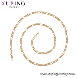 46964 Xuping fashion jewelry gold plated 18k gold color 20inch popular style chain necklace for women