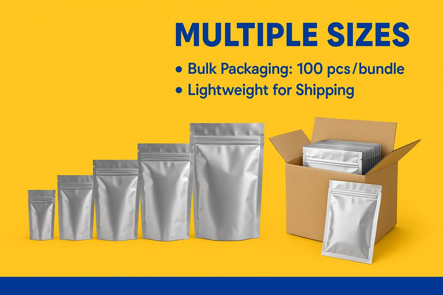 High Barrier Custom Size Glossy Aluminum Foil Ziplock Bags for Moisture Proof Powder, Pills, Pet Food, and Tea Packaging - detail 5
