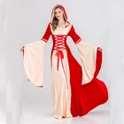 Gown Renaissance Vintage Dress Women Medieval Costume Slim Tunic Dress Luxury Long Sleeves Cosplay Retro Deluxe Gown
