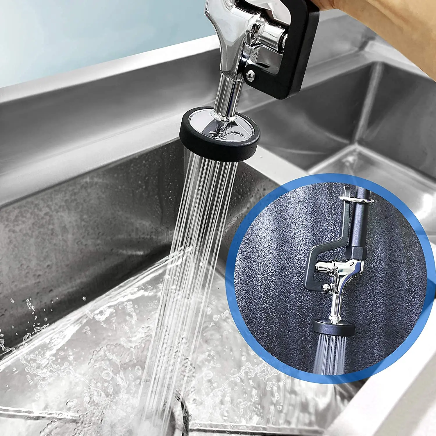 Deck Mounted Type Kitchen Commercial Faucet Pre Rinse Sink Faucet Restaurant Hotel Application Tap 10 Deck Mounted Type Kitchen Commercial Faucet Pre Rinse Sink Faucet Restaurant Hotel Application Tap