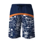 Men Beach Shorts Customized High Strech Quick Dry Polyester Sublimation Print Men Beach Wear Swim Shorts
