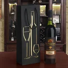 Packing Factory Price Custom Logo Black Cardboard Packing Custom Wine Bottle Gift Boxes For Wine