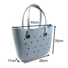 Handbag Silicone Beach Tote Waterproof Handbag EVA Large Capacity Bogg Bag With Removable Handle