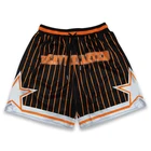 Wholesale Sports Shorts Mesh Sublimated Embroidery Logo Design Pattern Custom Men Basketball Shorts