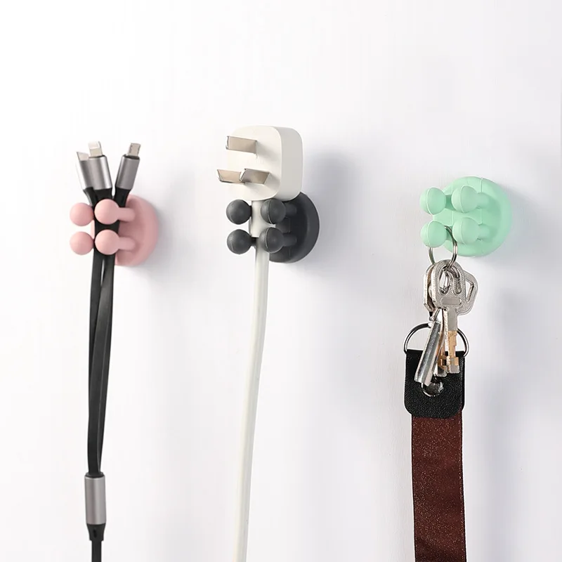 Adhesive Hooks for Hanging Heavy Duty Wall Hooks Self Adhesive Sticky  Waterproof Transparent Hook for Keys Workshop Door