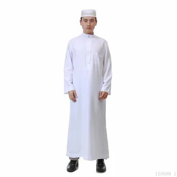 2022 new design Muslim Men Robes Middle East Arab Fashion Men Abaya Islamic Clothing